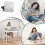 Electric Foot Warmer USB Heating Pad With Auto Shutoff Adjustable Temp For Office/Home Grey/Black 3