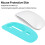 Copertura per mouse in silicone verde menta per OS X 1/2 7