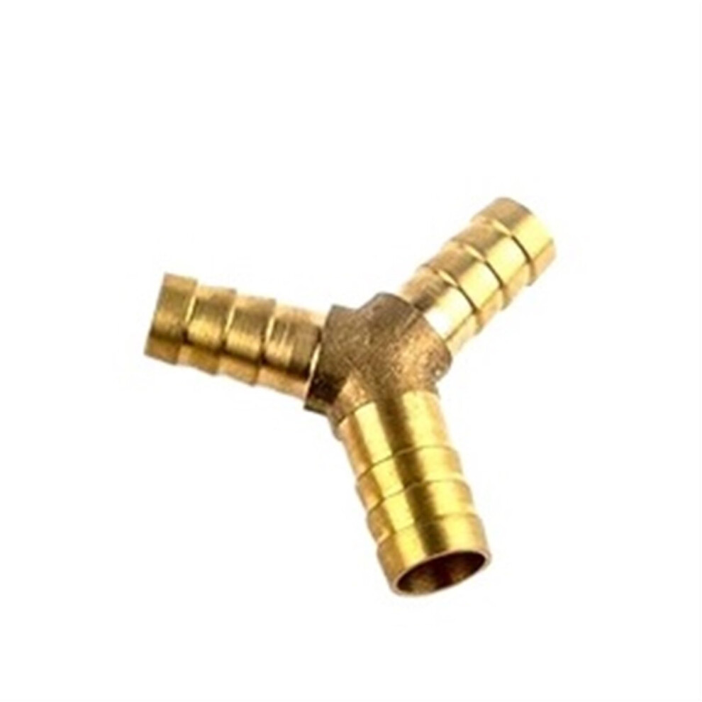 Brass Hose Barb Fitting 3 Way Y Type Reducer Connector 16Mm To 10Mm For Plumbing Systems 9094768659762