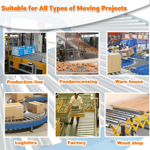 Stainless Steel Conveyor Roller HeavyDuty Rustproof Replacement for Woodworking, Custom Sizes 1