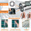 Stainless Steel Conveyor Roller HeavyDuty Rustproof Replacement for Woodworking, Custom Sizes 5
