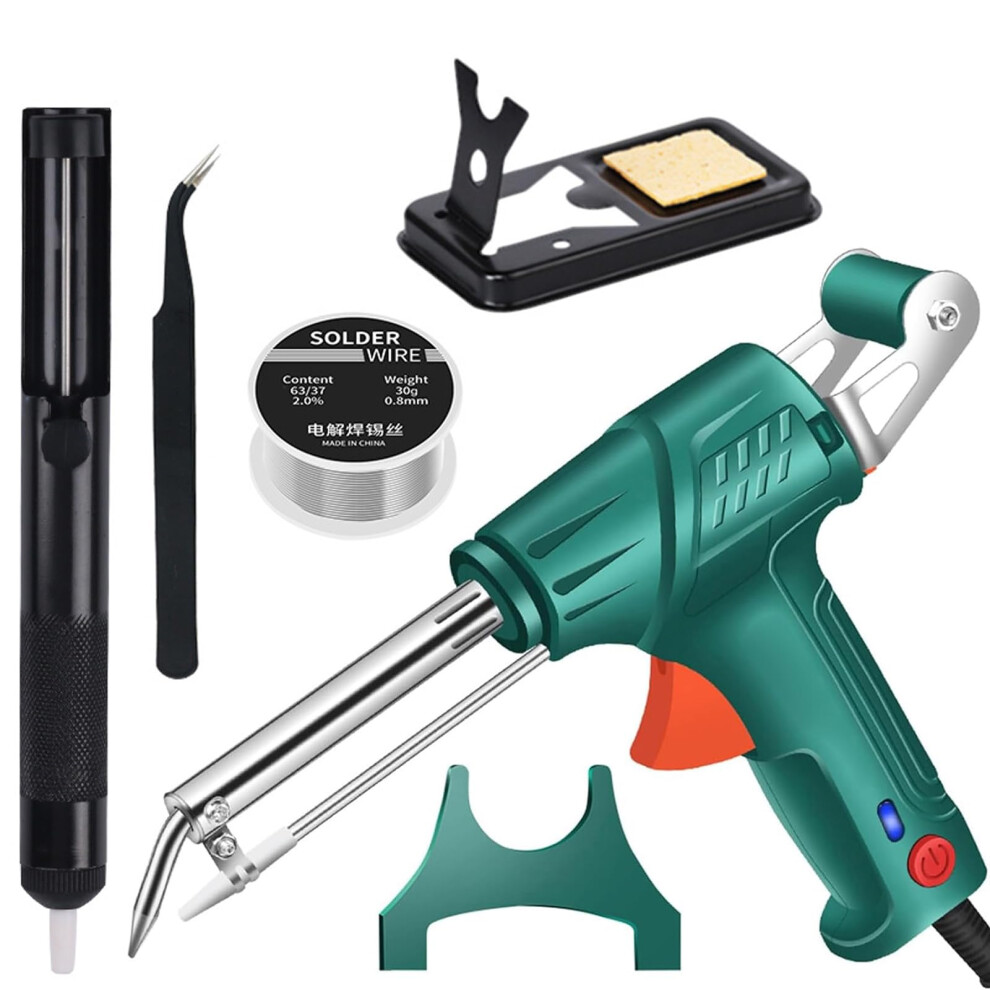 Internally Heated Industrial Laser Welding Tools Soldering Iron Gun Set Automatic Soldering Gun Fast Heating Tool Green 9094768660027