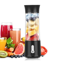 Portable Blender for Shakes and Smoothies, USB Rechargeable Mini Blender Cup Black