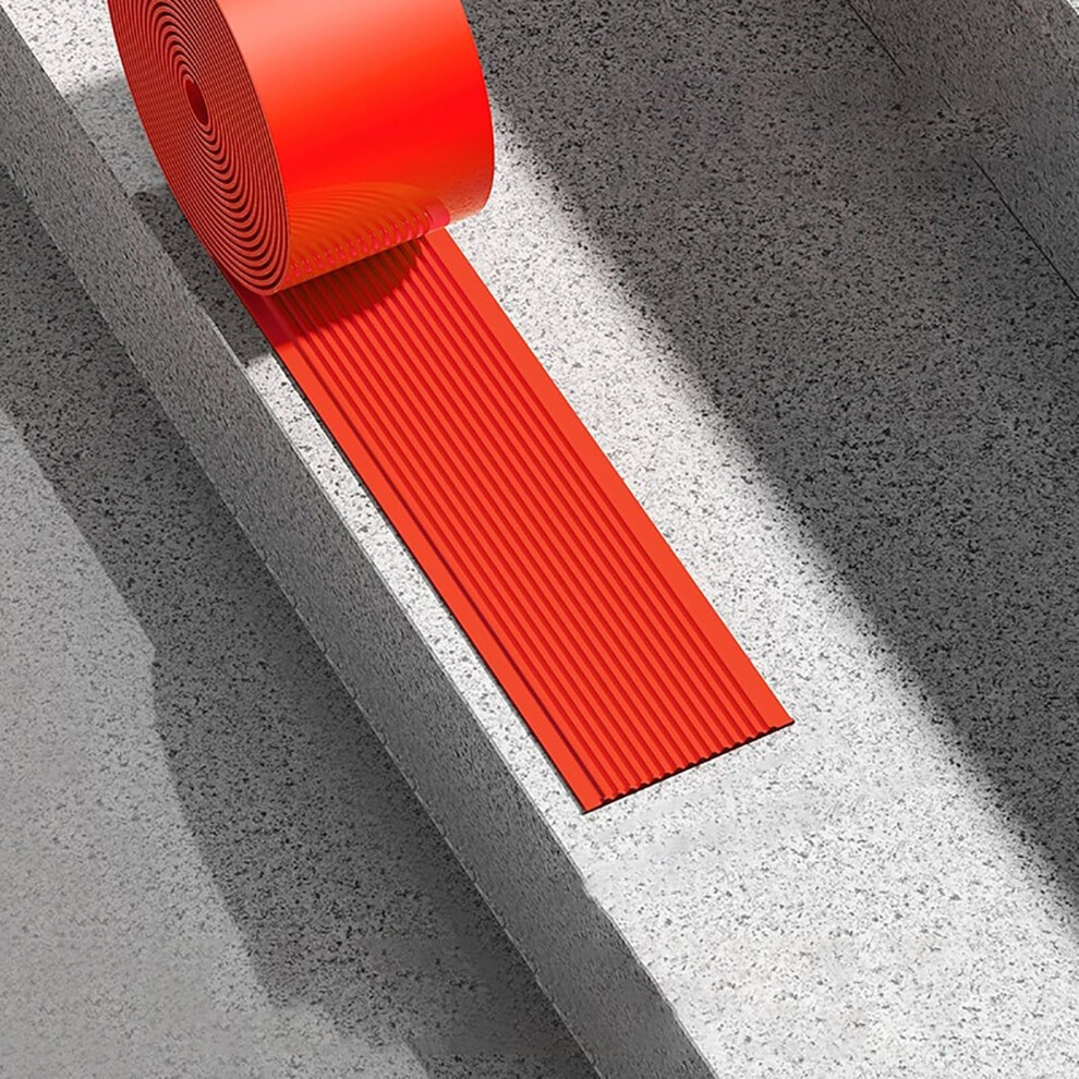 Rubber Stair Edge Protector Antislip Nosing Strip Indoor Outdoor Selfadhesive 10Cm X 5M Red 9187378705025