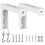 Adjustable Projector Screen Wall Mount Bracket White Steel Ceiling Compatible With Projector Screens Finger Tight Wing 1