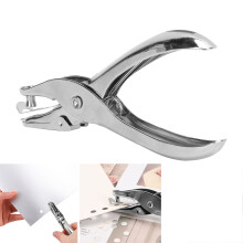Steel Round Hole Puncher Pliers for Leather, Notepad, Kraft Paper, 130x57mm