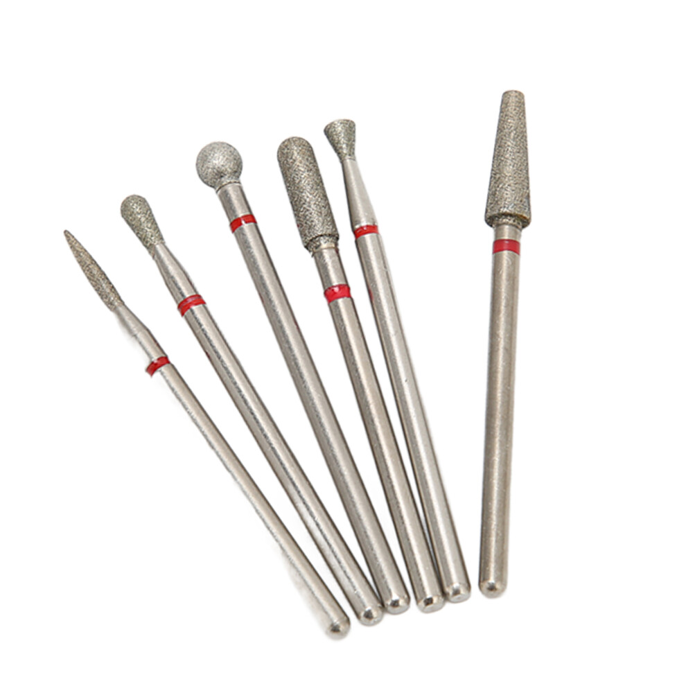 12Pcs Diamond Nail Drill Bits Set for Grinding & Polishing, 2 Boxes