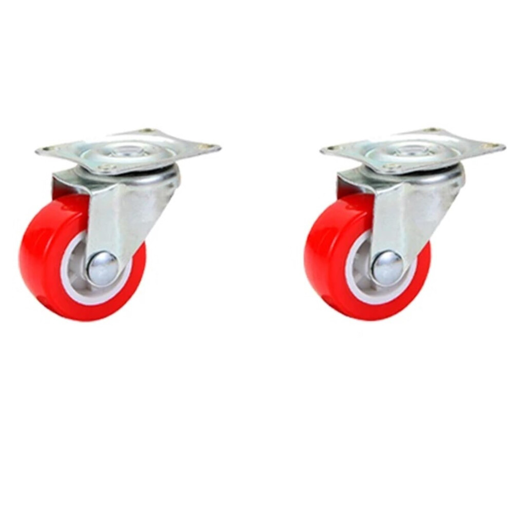 Castor Wheels Twopiece Heavyduty Swivel Casters Polished Metal No Brakes Omnidirectional For Furniture And Kitchen Use 9347817318043