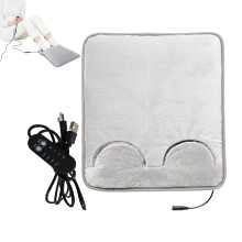 Heating Pad For Feet USB Powered Adjustable Temperature Foot Warmer Winter Use For Leg And Cramps Kids Adults Ash