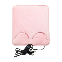 Heated Foot Warmer Electric Heating Pad Foot Heater USB Auto Shut Off Pink For Abdomen Cramps Living Room Bedroom Office