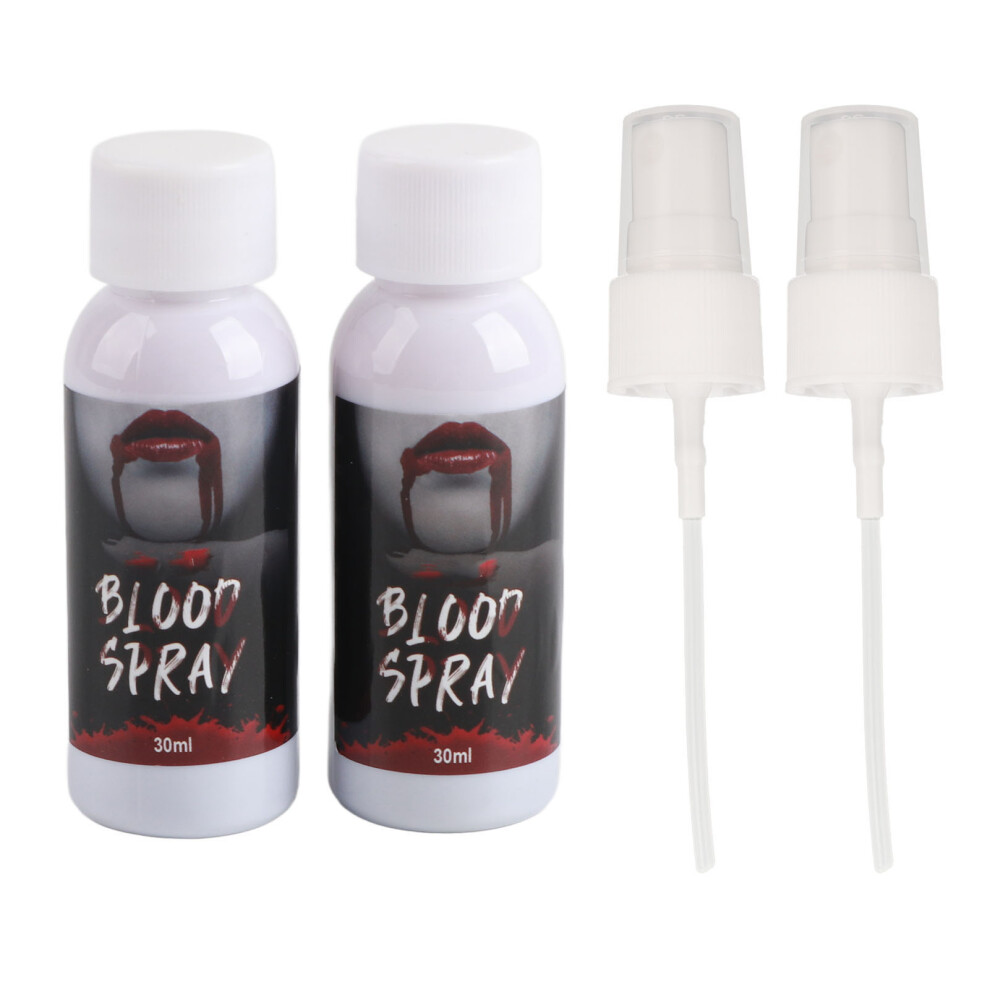 Realistic Horror Makeup Kit, Cruelty-Free & Vegan Fake Blood For Halloween Costumes, Washable Blood Splatter Effect For Zombie, Vampire, Monster