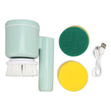 Perie electrică cu design compact, frecător de uz casnic, impermeabil, cu viteză dublă pentru baie și bucătărie, frecător detașabil din