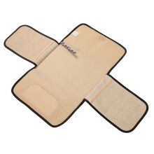 Baby Changing Pad Compact Travel Changing Mat With Detachable Storage Section And Quick Access Wipes Pocket Foldable Waterproof Design For Parents On