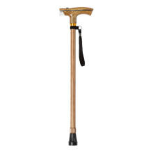 Lightweight Mobility Cane for Elderly, Adjustable Height Levels Corrosion-Resistant Anodized Aluminum Walking Stick with Flashlight, Durable