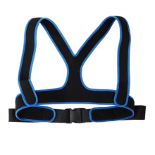 Adjustable Wheelchair Safety Strap with Three-point Fixation, Secure Chest Waist Band Elastic Breathable Design for Elderly Patients, Effective Fall