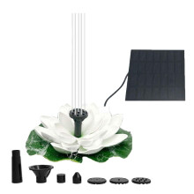 Solar Powered Fountain for Garden Water Feature, Floating Fountain with 8 Interchangeable Nozzles Solar Water Fountain Outdoor Decor, Energy