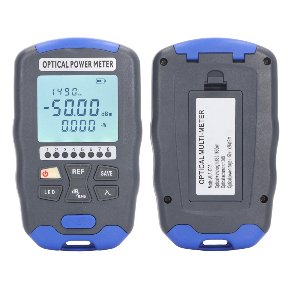 10 Wavelength Fiber Test Meter 850Â1650Nm Cable Led Light -50 To +26Dbm 8491378054542