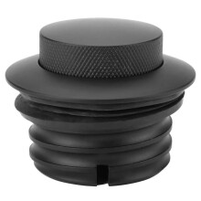 Motorcycle Gas Tank Cap Black Billet Aluminum LeakResistant Seal Easy Push Install 4.5cm