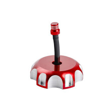 ATV Fuel Tank Cap with LeakProof Breather Valve for YZF250 CRF250 Offroad Motorcycle Red