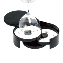 Glass Rimmer Black Seasoning Box Margarita Salt Dish Cocktails Rim Salter Drink Rimmer Tray Margaritas Bartender Tools
