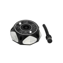 Motorcycle Fuel Tank Cap with Secure Locking Vent for Honda CR85R CR125R CR250R CRF150R CRF230F Black