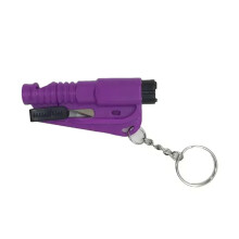 Car Hammer Keychain Emergency Glass Breaking Tool Purple Car Escape Tool 1 Piece