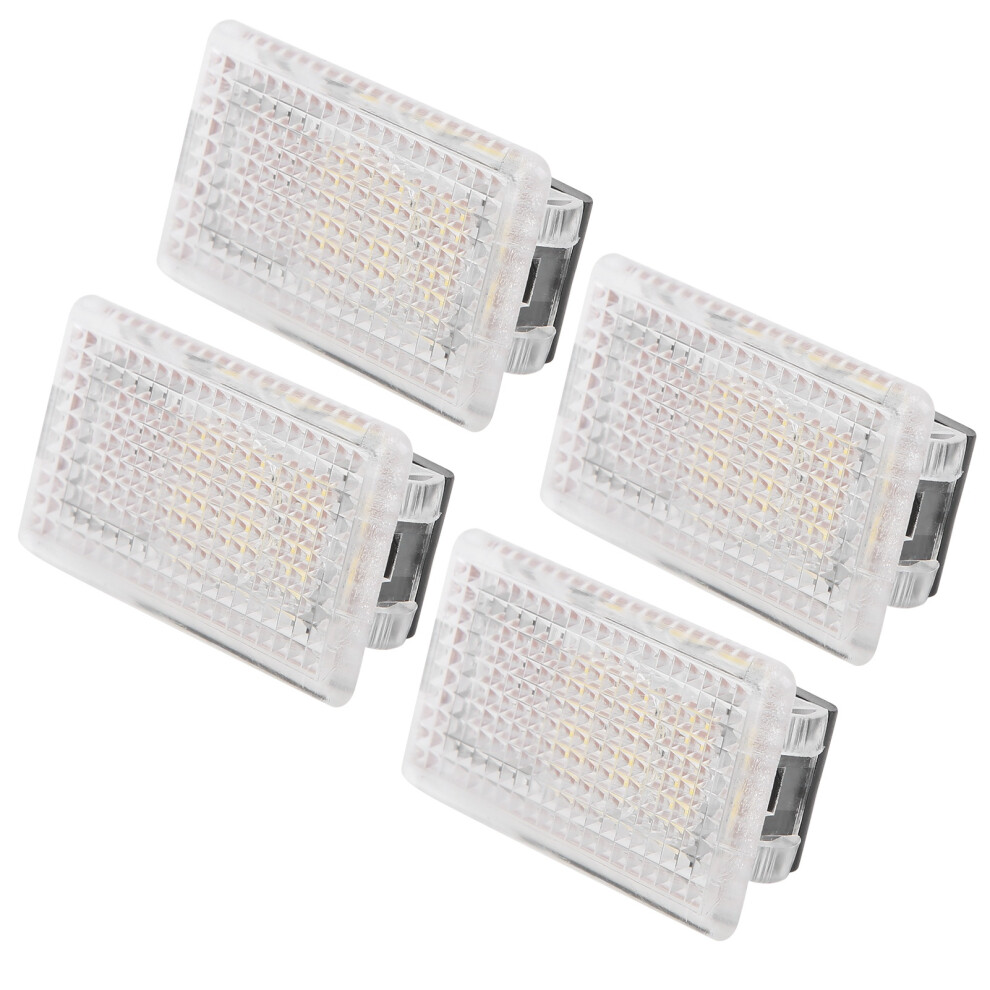4Pcs Car Footwell Atmosphere Lights For Tesla Model 3 White 9421378060372