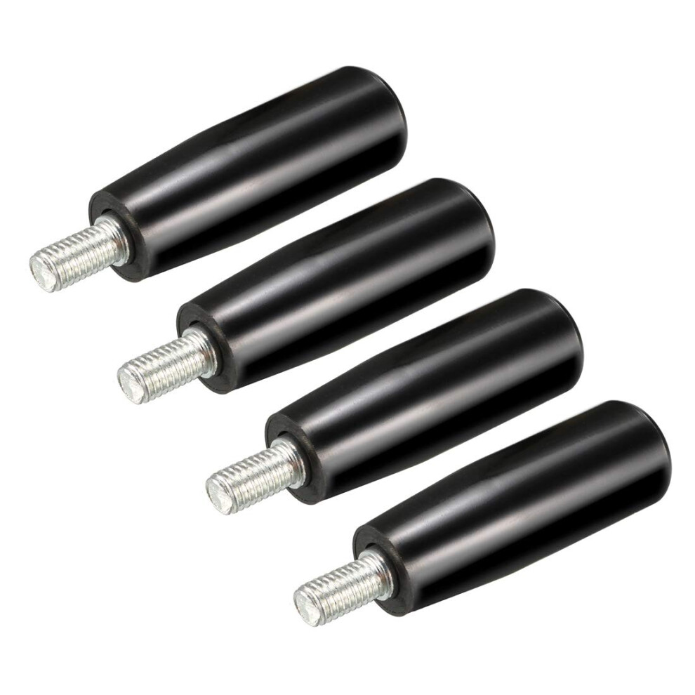 Revolving Handwheel Machine Handle M8 Male Threaded Stem 4Piece Set For Milling Machine 9187378707531