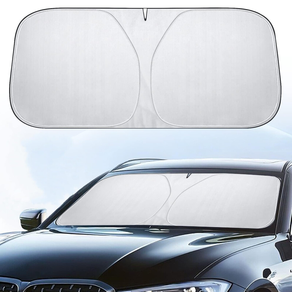 Car Windshield Sun Shade For Ford Mondeo Mk4 20072012, Foldable Front Window Uv Protection Silver 9094768663622