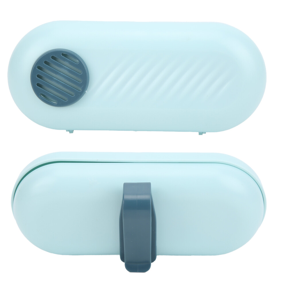 Car Glasses Case with Aromatherapy Purifying Air, Blue, 17.5x7.5cm