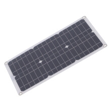 23W Monocrystalline Silicon Flexible Solar Panel Kit with Dual USB & DC Outputs