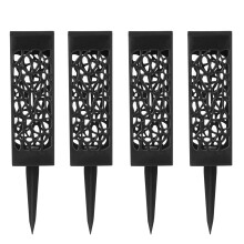 Vasos elegantes para túmulos em cemitérios, decorações memoriais externas, suportes florais resistentes às intempéries com design vazado para
