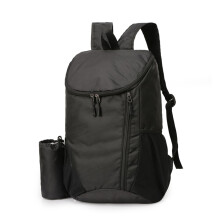Lightweight Foldable Backpack 15L Black Unisex Hiking Rucksack WaterResistant Outdoor Daypack
