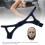 Black with Blue Edge Adjustable AntiSnoring Chin Strap Breathable Support Belt 5