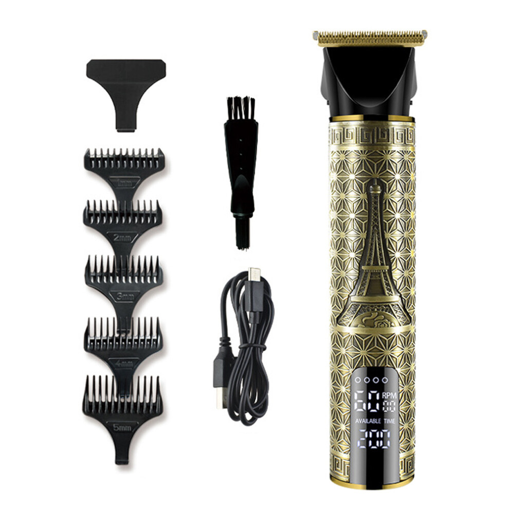 Advanced Grooming Solution, T-Blade Hair Trimmer With Zero Distance Oil Head Design, Rechargeable For Up To 90 Minutes, Waterproof, Low Noise Motor,