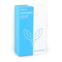 Quick Whitening Results Teeth Whitening Kit, Concentrated Carbamide Peroxide Gel Pens, Portable Design with Advanced Blue LED Light, Dental Grade, Cr