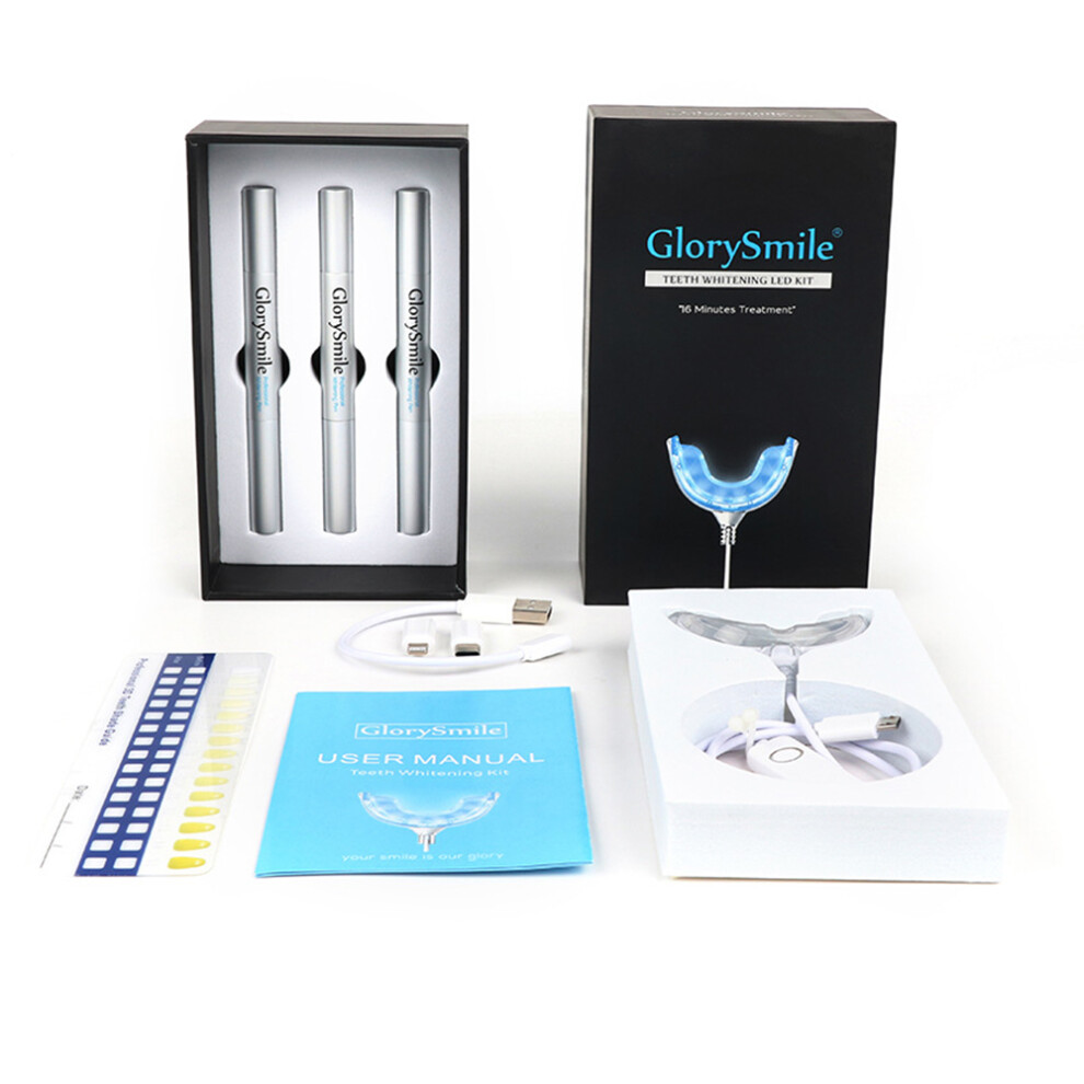 Blue/Light Non-Sensitive Tooth Whitener Teeth Whitening Kit For Professional Oral Care Tools, Advanced Led With 5 Leds Fast Whitening Results Safe &