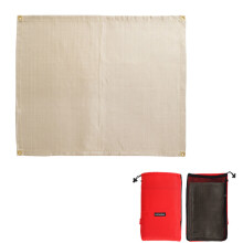 Heat Insulation Pad for Camping Stoves, Fire Resistant Blanket with 0.43 Thickness Golden Glass Fiber Core, Durable Material Heat Resistant Design