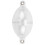 Sea Coarse Fish Floats 5Pcs Bubble Surface Controller Tackle Transparent White 8