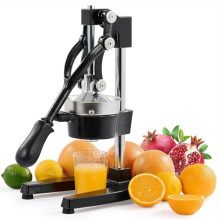 Manual Citrus Juicer Heavy Duty Stainless Steel Lemon Squeezer with Ergonomic Long Handle for Home and Commercial Use