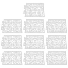 Flexible Sashiko Stencils Art Templates Reusable Stencils For Fabric Painting Creative Craft Projects Diy Making Mold With Safe Edges Embroidery