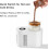 3in1 Automatic Yogurt Maker and Cup Cooler with LCD Display, 060C Fast Heating Cooling, White 3