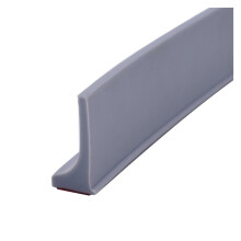 Shower Water Barrier Silicone Floor Stopper for WetDry Separation Bathroom Seal Gray 200cm