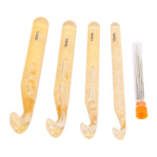 Großes Häkelnadeln-Set 12 mm–20 mm, 4 Größen, ergonomischer Griff für Decken, Teppiche, Hüte