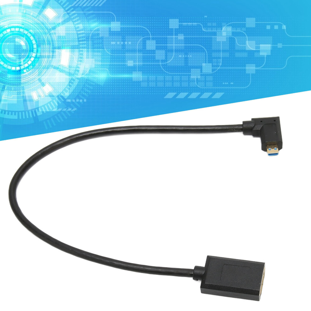 8K 60Hz Micro Hdmi Multimedia Interface Cable Right Elbow Male-Female Od4.0mm 8461374356940