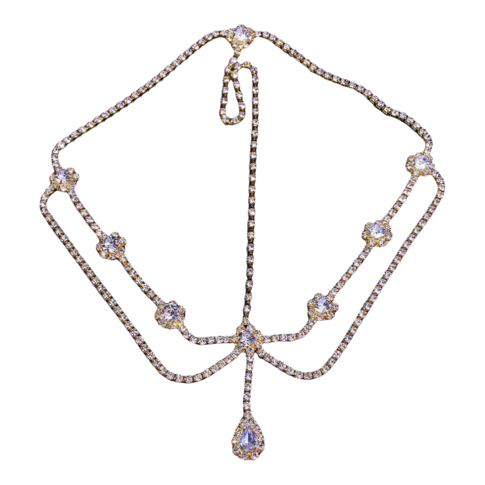 Captivating Boho Head Chain, Crystal Waterdrop Charms For Your Next Celebration For Halloween Parties For Nightclubs For Daily Use