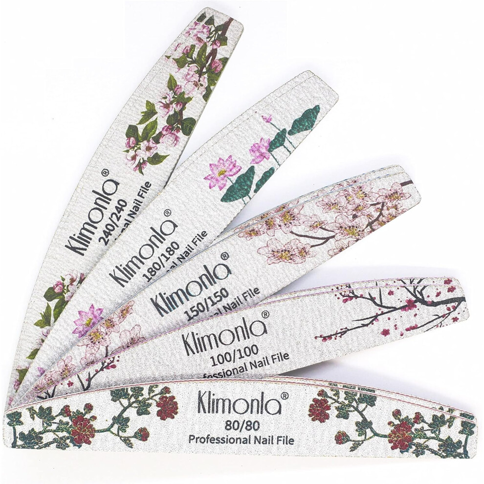 Reusable Nail File, Double Sides Nail Styling for Salon Grade Manicures, 10PCS For Halloween Parties For Nightclubs For Daily Use