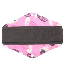 Bamboo Charcoal Cloth Menstrual Pads Super-Absorbent Reusable Eco-Friendly Liners Soft and Comfortable Waterproof Protection Travel Wet Bag Included