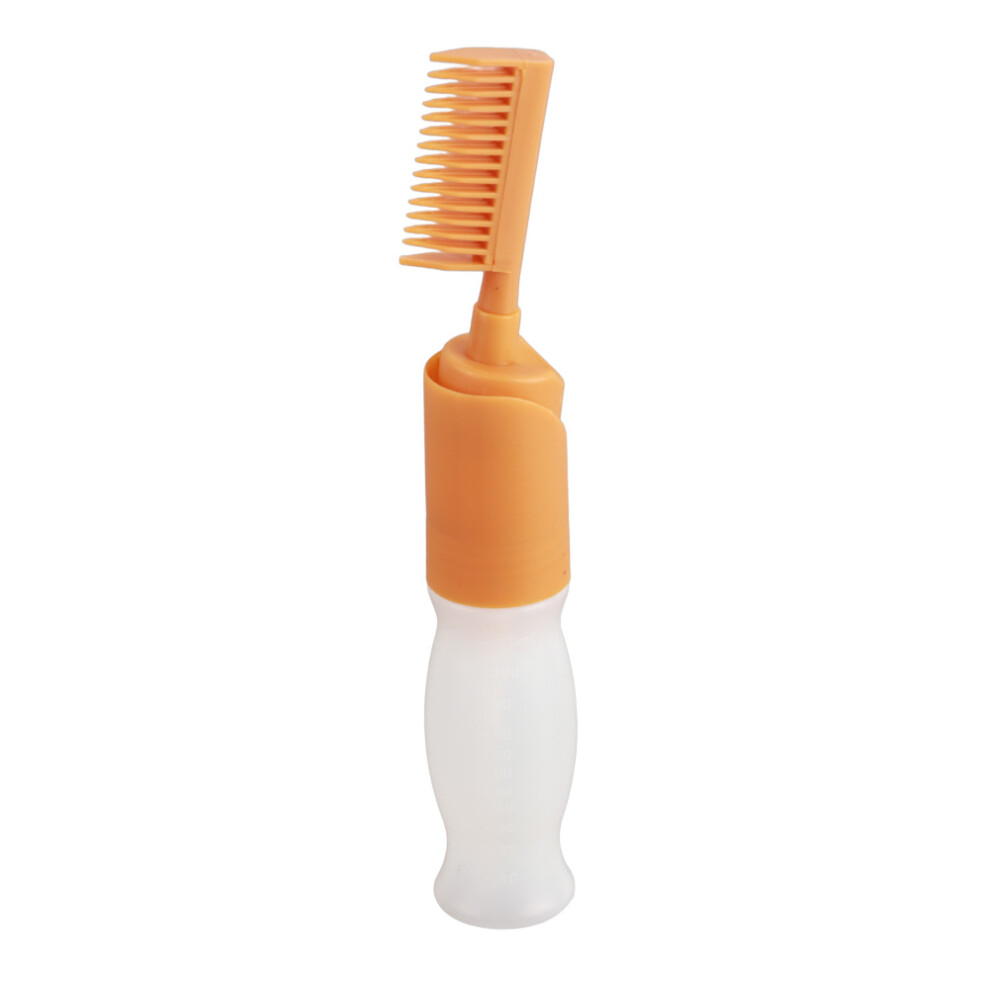 PP Material Root Comb Applicator Bottle Graduated Scale Hair Oil Applicator Squeeze Bottle Even Distribution Hair Dyeing Tool For Professional And