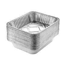 Aluminum Foil Pans for Baking and Cooking, Heavy Duty Disposable Cookware 9x13 Inch Roasting Trays with High Side Walls, Multi-Purpose Tin Pans for
